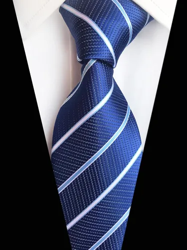 Miniatura 57 de WeiShang Lote de 6 corbatas clásicas de seda para hombre, corbatas tejidas jacquard