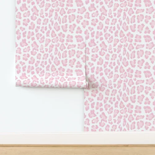Miniatura 4 de Papel tapiz autoadhesivo de 3 x 2 pies - Papel tapiz extraíble con estampado de leopardo rosa piel rosa Jaguar Cheetah Spoonflower