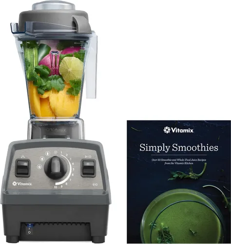 Vitamix Licuadora Propel 510 con libro de cocina Simply Smoothies, 3 programas preestablecidos de mezcla, grado profesional, contenedor de 48 onzas,