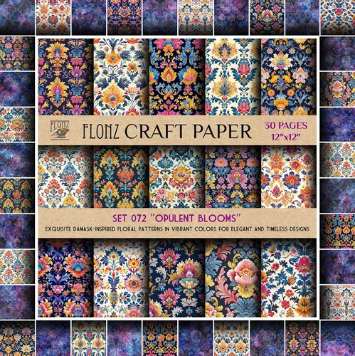 Miniatura 13 de Papel para álbum de recortes (30 páginas 30 x 30 cm) Meadow Bliss: margaritas vibrantes y encantadores patrones florales inspirados en prados