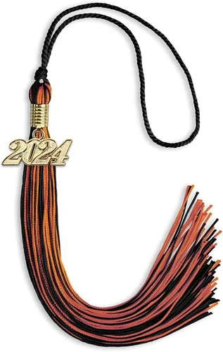 Miniatura 82 de Endea Graduation - Borla de doble color mixto con fecha dorada (negro/dorado antiguo, 2021)