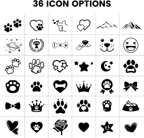 Miniatura 7 de Etiquetas de identificación para mascotas de acero inoxidable con purpurina, etiquetas para perros duraderas grabadas para mascotas, etiquetas