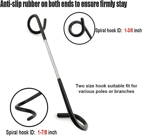 Miniatura 3 de Camping Lantern Hook Hanger Tent Light Outdoor Lamp Hanger Non-Slip for Camping Hiking - 2pcs