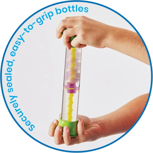 Miniatura 5 de hand2mind - Tubos sensoriales para ansiedad, juguetes sensoriales, juguetes de viaje, juguetes silenciosos para el aula, suministros de esquina