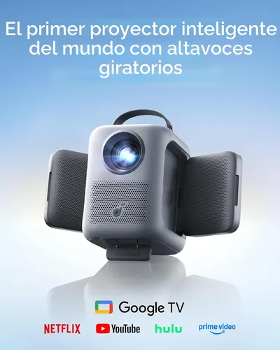 Miniatura 2 de Anker Nebula P1i Proyector portátil con WiFi y Bluetooth por soundcore, diseño abatible, 1080P FHD, soporte 4K, 380 lúmenes ANSI, enfoque