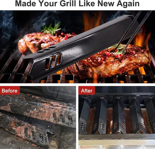 Miniatura 3 de Piezas de parrilla para Dynaglo Grill DGF493BNP, 4 protectores térmicos DGF493BNP, 15 pulgadas de acero porcelánico DGF493BNP