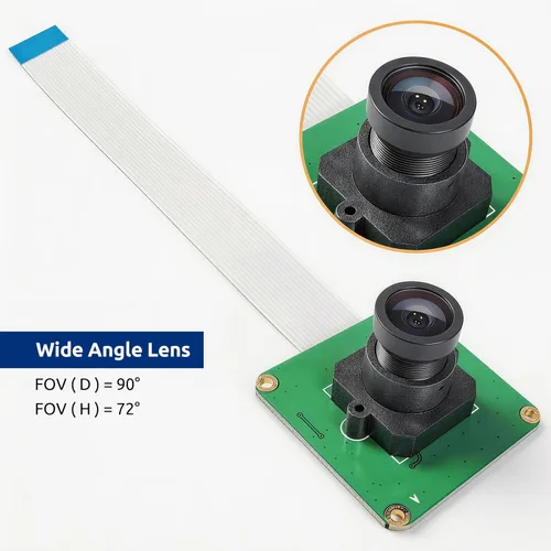 Miniatura 5 de Módulo de cámara Raspberry Pi 5MP 1080P OV5647 Sensor con filtro IR M12 FOV90 LEN para Raspberry Pi 5, Pi4, Pi 3 B+, Pi 3, Pi 2, Pi B+, Pi A, Pi Zero