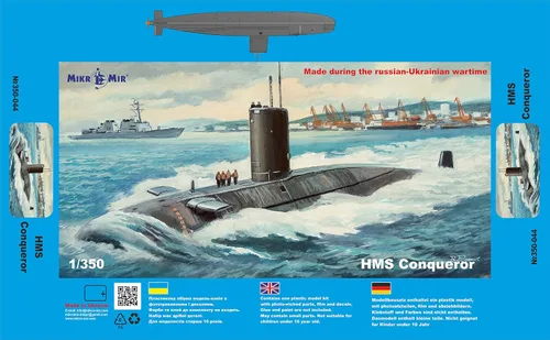 Miniatura 3 de Mikro Mir 350-044 - 1/350 - HMS Conqueror. Escala Kit de maquetas de plástico