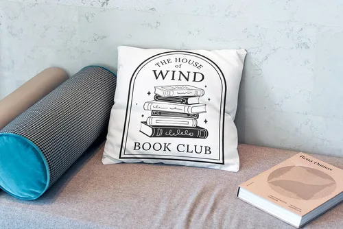 Miniatura 2 de OFlich The House of Wind Book Club Bookish - Funda de almohada de 18 x 18 pulgadas, funda de cojín decorativa de Velaris para el hogar, sala