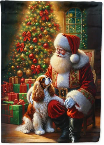 Miniatura 49 de Caroline's Treasures DAC4159CHF - Bandera de casa de Husky siberiano y Papá Noel para porche, grande, para colgar en la pared, poliéster