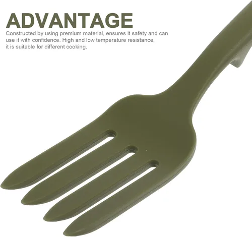 Miniatura 5 de Hemoton Paquete de 2 tenedores de silicona para pasta, utensilios de cocina resistentes al calor para espaguetis, fideos y frutas, herramientas