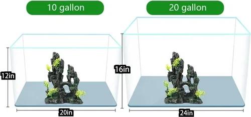 Miniatura 3 de Decoración de acuario – Decoración de pecera con adorno de piedra vista de montaña, ideal para betta, caracoles, tortuga, esconder, escalar