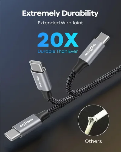 Miniatura 8 de Cable USB a USB C, cable USB A a USBC para iPhone serie 17/16/15, Samsung Galaxy S26 S25 A17 A16, Moto G Play, funda de carga de auriculares, etc.