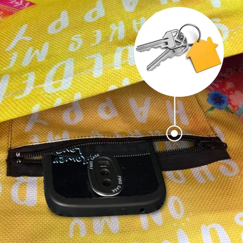 Miniatura 3 de Bolsa de esterilla de yoga impresa a la moda con bolsillo lateral grande y bolsillo con cremallera, bolsa larga de yoga que se adapta a la mayoría