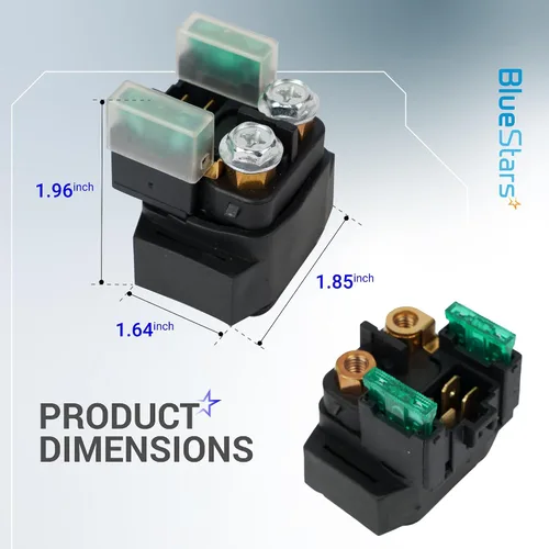Miniatura 2 de BlueStars 4SV-81940-12-00 Reemplazo del relé solenoide de arranque para Yamaha ATV YFM 350 400 450 660 700 Raptor Grizzly Kodiak Wolverine Big Bear