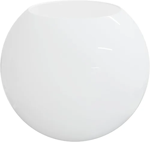 Miniatura 16 de KASTLITE Difusor de luz de acrílico transparente de 18 pulgadas para exteriores, textura suave con apertura sin cuello de 5.25 pulgadas, fabricado