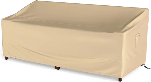 Miniatura 12 de Tangkula Juego de 3 fundas para muebles de patio, fundas impermeables para conversación al aire libre para 3 piezas, juego de funda de sofá