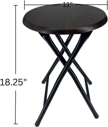 Miniatura 3 de MOON FLOWER Silla plegable portátil con asiento de madera, ideal para picnic, viajes de campamento o eventos al aire libre, color marrón, sin