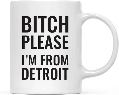 Miniatura 100 de Andaz Press Taza de café de 11 onzas, regalo de broma, Bitch Please I'm from Alabama, paquete de 1, incluye caja de regalo, divertidas ideas