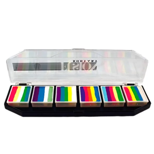 FUSION BODY ART Paleta profesional de pintura facial – sirenas y unicornios | Kit de pintura facial de maquillaje seguro no tóxico para niños |