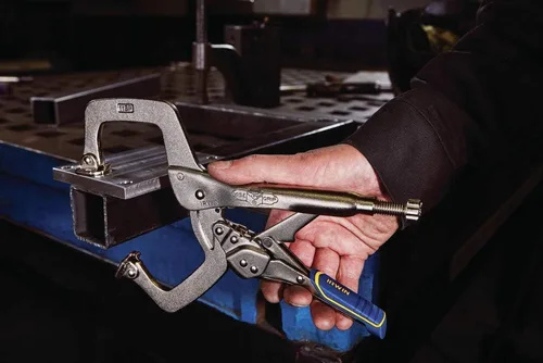 Miniatura 10 de IRWIN VISE-GRIP - Alicates de soldadura, liberación rápida, abrazadera en C con almohadillas giratorias, 11 pulgadas (IRHT82586)