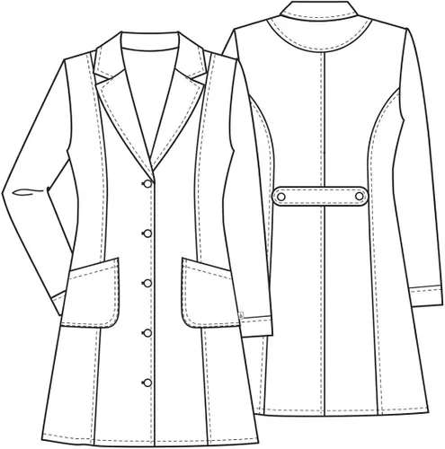 Miniatura 7 de Cherokee Abrigos de laboratorio para mujeres 36" 2410