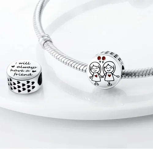 Miniatura 20 de MULA - Dijes de plata de ley 925 para pulseras y collares, colgantes de letras para la familia, cuentas de viaje en avión, dijes de árbol