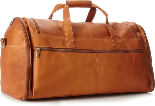 Miniatura 2 de David King & Co. Bolsa de lona extra grande con múltiples bolsillos, Beige Bronceado, Bolsa de viaje extra grande con múltiples bolsillos