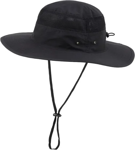 Miniatura 23 de Home Prefer Sombrero de sol UPF 50+ para hombre, ala ancha, protección UV, sombrero para hombre y mujer, playa, safari, jardinería, golf, pesca