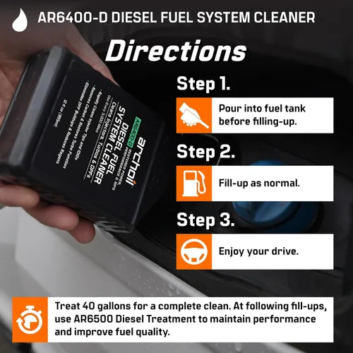 Miniatura 6 de Archoil AR6400-D Limpiador de sistema de combustible diésel (2 unidades) - Limpia inyectores, Turbo y DPF