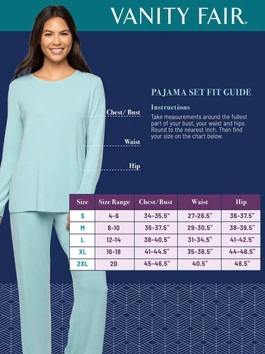 Miniatura 6 de Vanity Fair Women's Beyond Comfort Modal Pajama Set (Short & Long Sleeve)