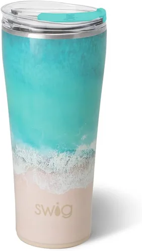 Miniatura 10 de Swig Life - Vaso de 22 oz con aislamiento térmico, vaso de café con tapa, apto para portavasos, apto para lavavajillas, acero inoxidable, taza
