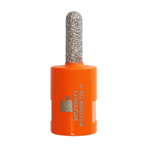 Miniatura 7 de Broca de rastrillo de mortero de diamante, enrutador de 4/25 pulgadas x 1 pulgada con rosca de 5/8-11 para señalar, granito, mármol, hormigón