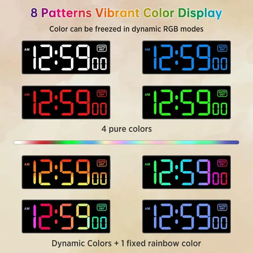 Miniatura 3 de Soobest - Reloj de pared digital con temporizador de cuenta regresiva remoto, temporizador eléctrico de segundos para gimnasio, sala de estar
