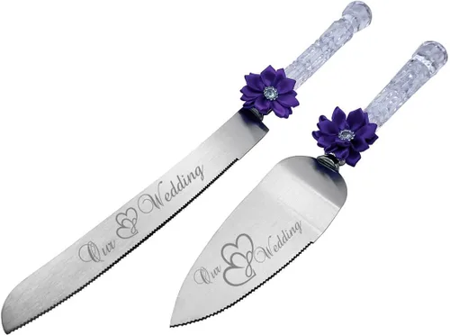 Miniatura 10 de GIFTS INFINITY Nuestros corazones entrelazados de boda, lazo de mango de plástico de cristal transparente, bonito regalo y gran artículo de Beige