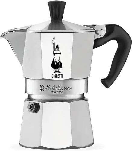 Miniatura 2 de Bialetti Moka Express - Cafetera de café expreso de 6 tazas y placa de inducción