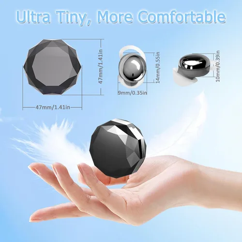 Miniatura 6 de Auriculares para dormir de lado, mini auriculares cómodos para dormir (negro) Sin interferencias de pitidos y cómodo para dormir