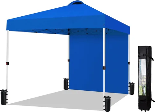 Miniatura 5 de Tienda de campaña desplegable de 10 x 10 pulgadas (con pared lateral), fácil uso instantáneo al aire libre, techo ventilado, bolsa de transporte