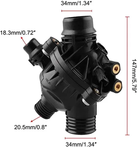 Miniatura 8 de Bomba de agua de motor eléctrico 11517586925 y termostato apto para BMW 325i 325xi 328i 328xi 330i 330xi 525i 525xi 528i 528xi 530i 530xi x3 x5 z4
