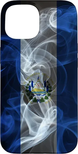 Miniatura 6 de Funda para iPhone 12/12 Pro Smoky El Salvador Bandera - Funda de Orgullo Salvadoreño Estilo Humo