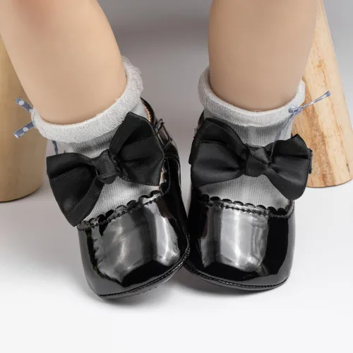 Miniatura 4 de KIDSUN Zapatos Mary Jane para bebés y niñas, suela de goma antideslizante, zapatillas de ballet para vestido de princesa, zapatos de boda, zapatos