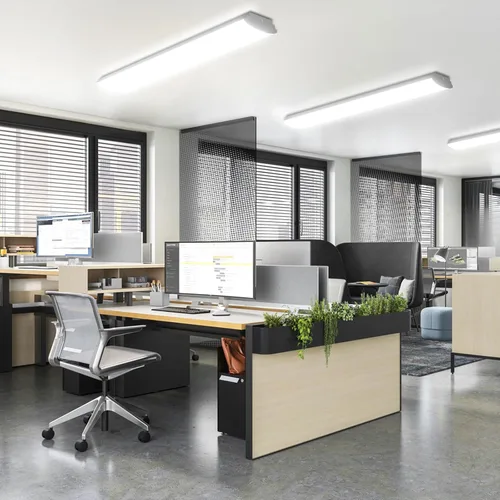 Miniatura 3 de ANTLUX Lámparas envolventes LED de 4 pies, 4800 lúmenes, luz LED de 4000 K, 4 pies, 40 W (100 W equivalente), luces lineales de montaje empotrado