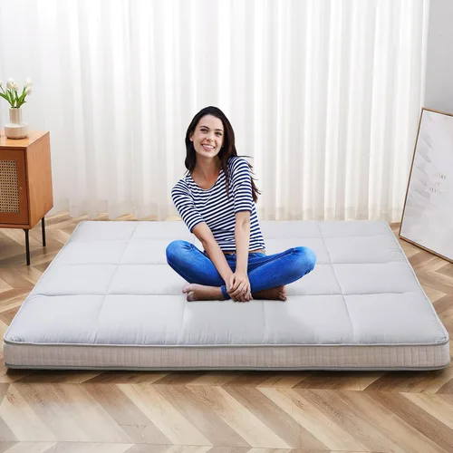 Lilypelle Colchón japonés de suelo futón, plegable, enrollable, para dormir, tatami, tumbona para el suelo, cama de invitados, fácil de almacenar y