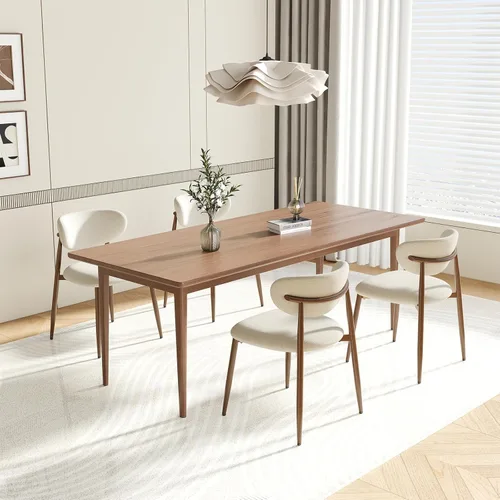 Miniatura 34 de MALOL Juego de 2 sillas de comedor, sillas de cocina con respaldo curvado con patas de metal y almohadillas antideslizantes, silla de comedor