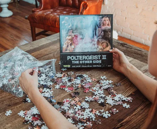 Miniatura 4 de Poltergeist II - Rompecabezas de 1000 piezas para adultos, rompecabezas desafiante con arte icónico de la película, divertida actividad educativa