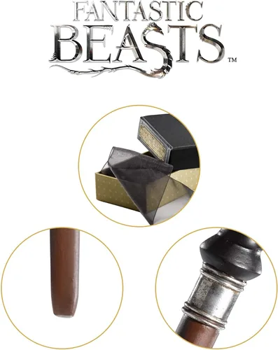 Miniatura 5 de The Noble Collection Fantastic Beasts Abernathy Wand en caja de coleccionista – Varita del mundo mágico de 14 pulgadas – Juego de película