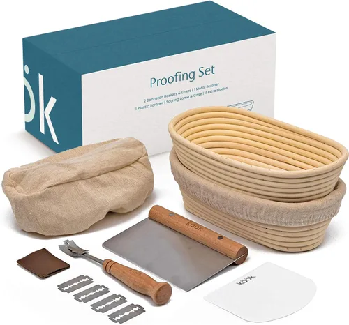 Miniatura 9 de Cesta de prueba de pan Banneton, Kook, Cesta de prueba de pan de masa madre, Prueba de pan Banneton, Cestas artesanales para hacer pan de masa