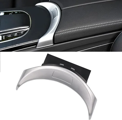 JDMON Botón de liberación del reposabrazos de la consola central delantera para Mercedes-Benz W205 C300/C63 AMG S/C350e/GLC300/C63 AMG 2015-2019,
