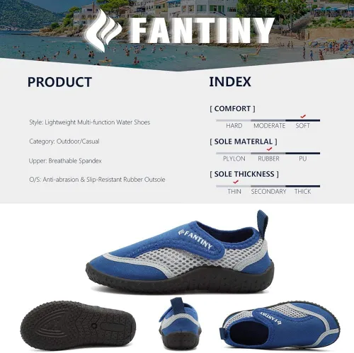 Miniatura 4 de CIOR Zapatos de agua para niños pequeños, zapatos acuáticos para piscina, playa, deportes deportivos para niñas y niños