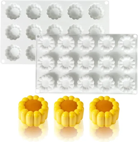 Miniatura 11 de Molde de silicona para postres, juego de 2 moldes para huevos de luna para trufas, tartas de queso, chocolate, mousse, cupcakes, flexible